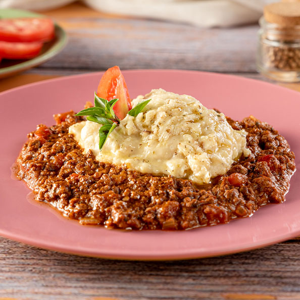 Marmitas de Escondidinho de Batata Doce con Carne Molida